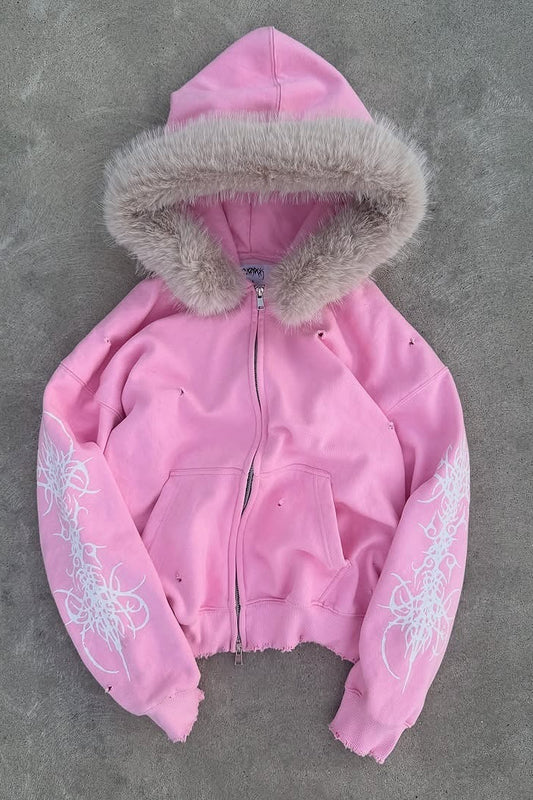 Sweat à capuche surdimensionné style hip-hop