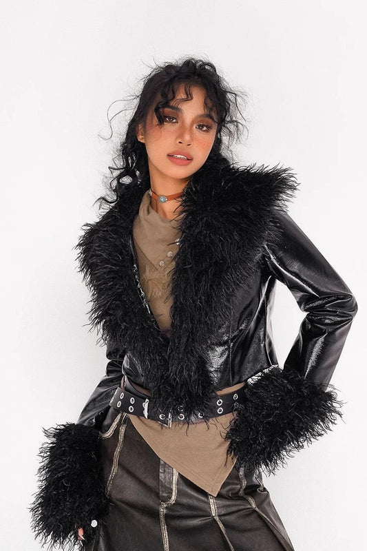 Manteau veste brillant de style vintage