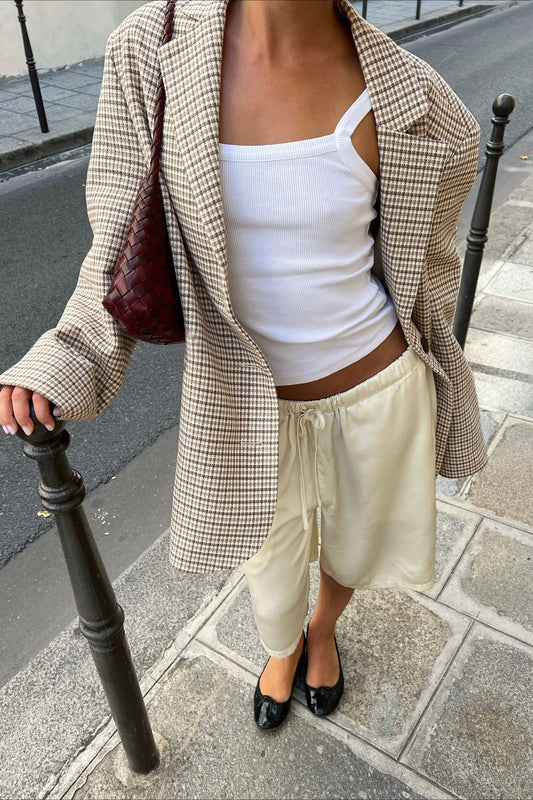 Chic Vintage Plaid Business Blazer Coat