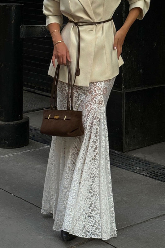 Lace Mermaid Long Elegant Skirt