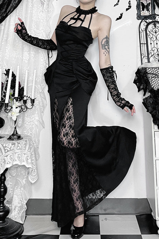 Robe longue gothique sous-culturelle