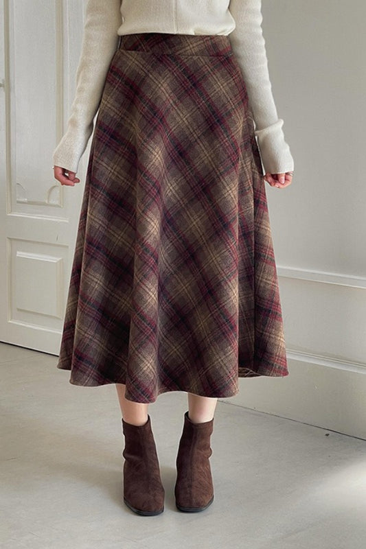 Vintage Red Mohair Skirt