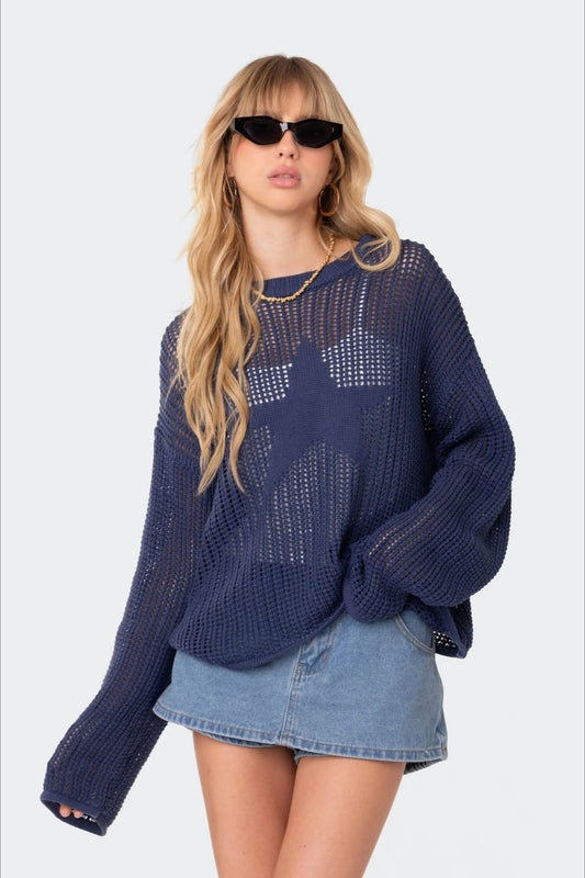 Pull en maille creuse sexy