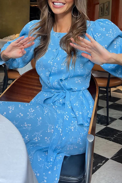 Ensemble deux pièces cardigan à manches longues et col ras du cou avec imprimé numérique