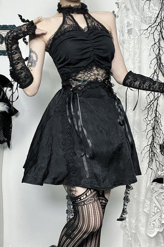 Robe gothique lourdement ornée pour Halloween