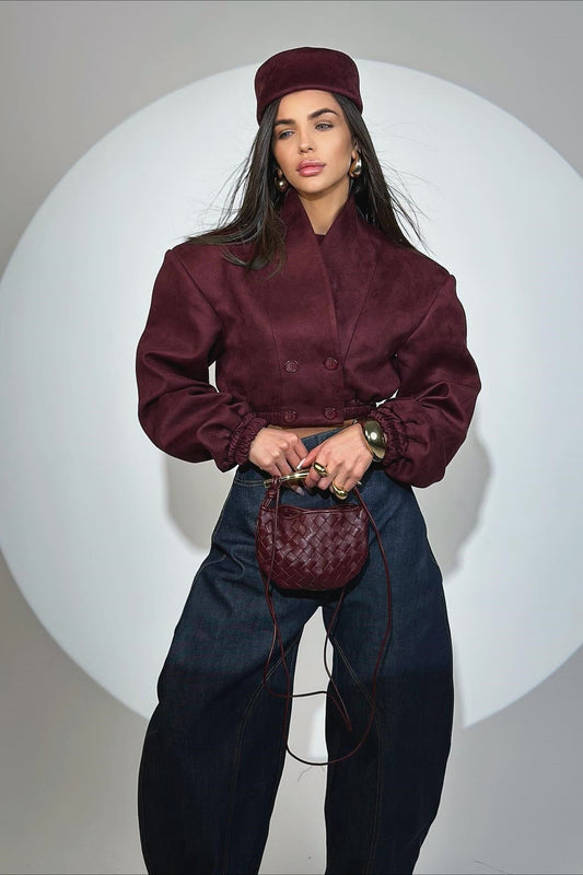 Manteau coupe slim à double boutonnage