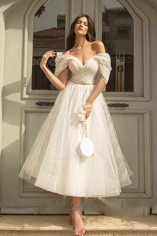 Elegant V-Neck Raglan Sleeve Midi Party Dress