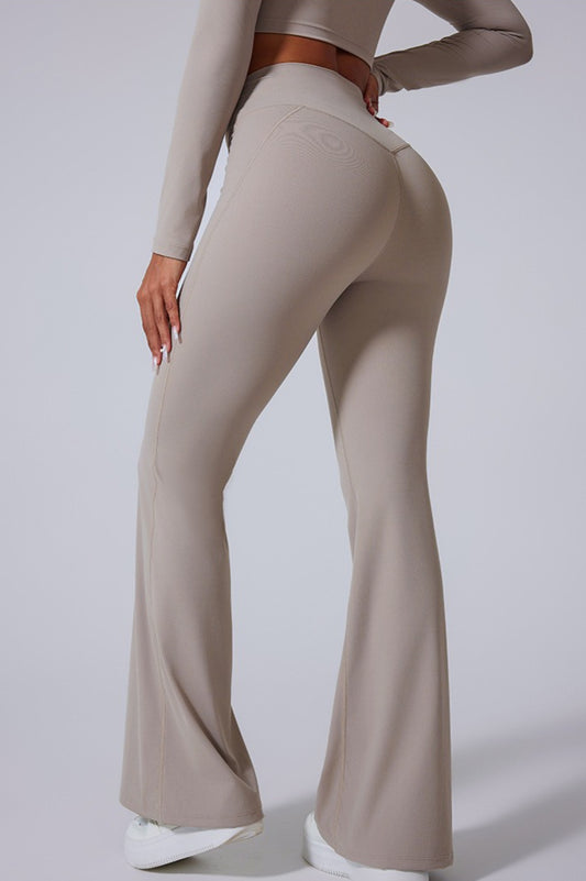 V-Waist Brushed Booty Lifting Workout Leggings