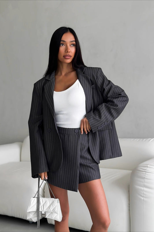 Ensemble blazer et short élégant deux pièces