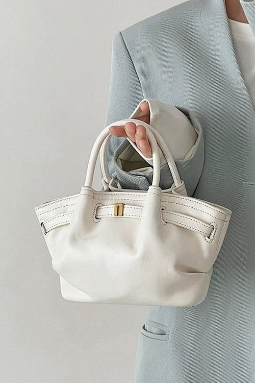 Solid Color Vintage Minimalist Dumpling Bag