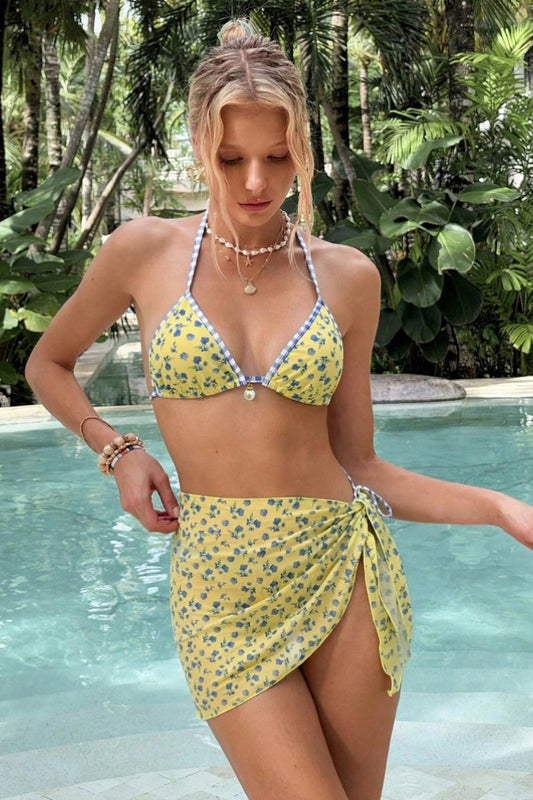 Lemon Beach Three Piece Swim Set