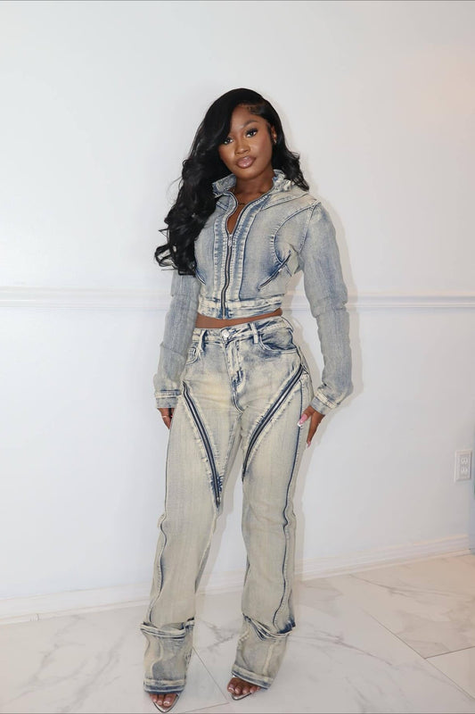 Jean sexy en denim très extensible