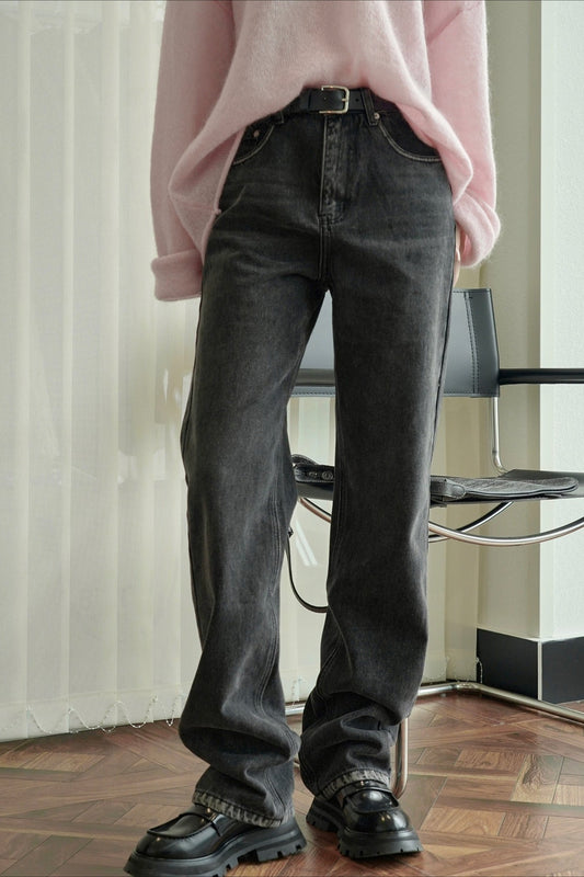 Jean ample déchiré à jambe large