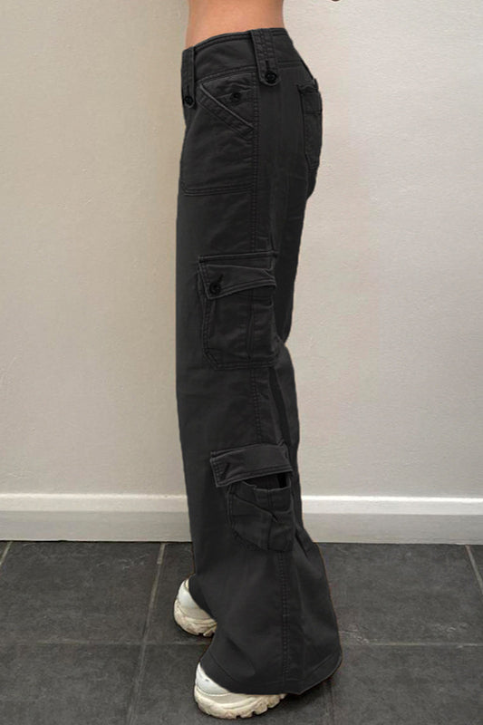 Pantalon cargo taille basse style streetwear vintage