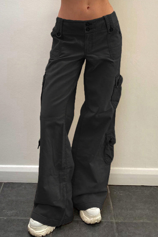 Pantalon cargo taille basse style streetwear vintage
