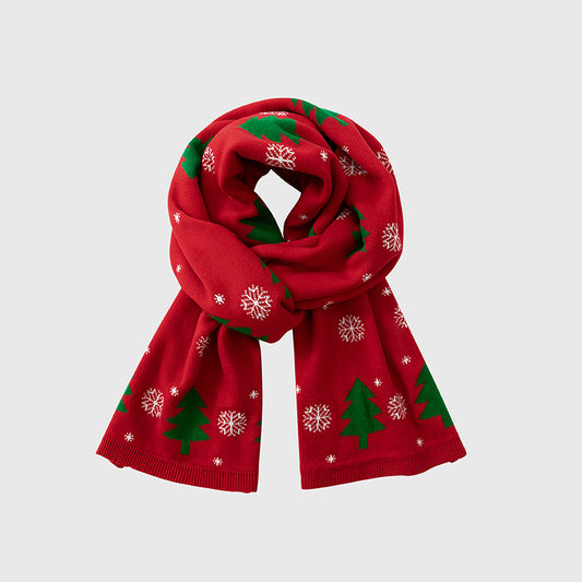 Textured Ribbed Knit Scarf