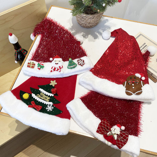 Plush Snowman Santa Soft Knit Hat