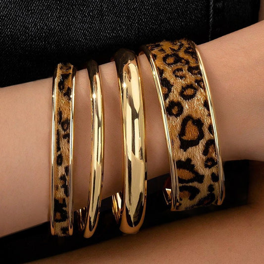 Sweet Cool Leopard Print Smooth Bracelet