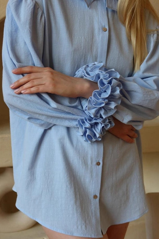 Chemisier décontracté à manches longues automne-hiver