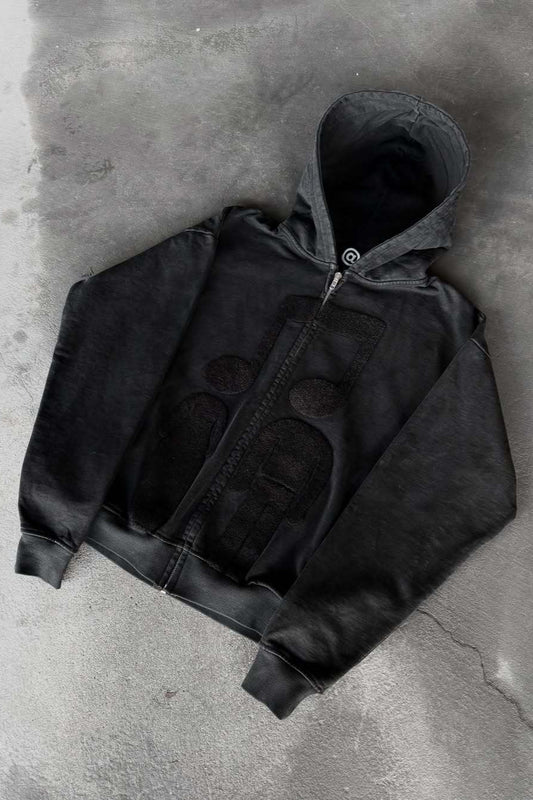 Music Graphic Zip Hoodie
