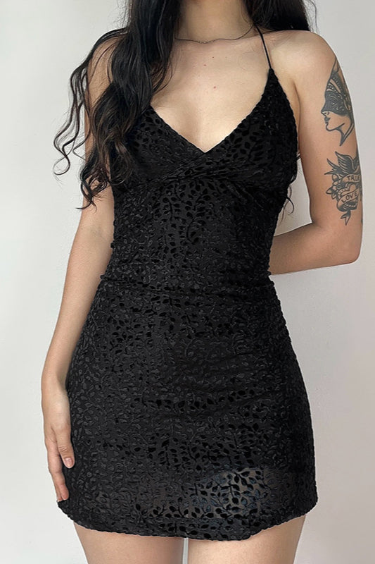 Robe gothique transparente dos nu