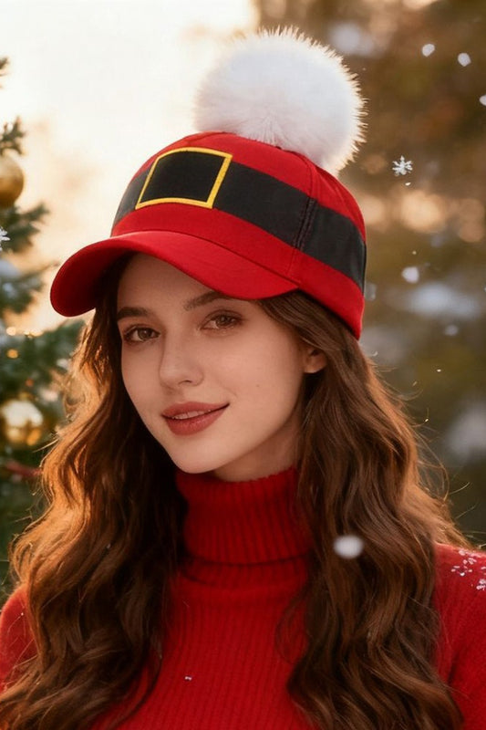 Pom Pom Baseball Hat