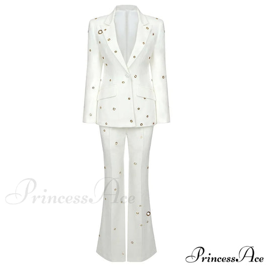 Adeline Two Stylish Piece Set White / S