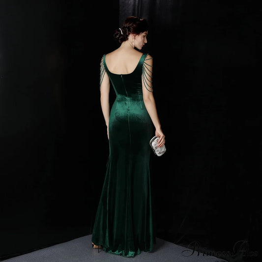 Avery Good Quality Charming Velvet Formal Dress S.o. Long Dresses