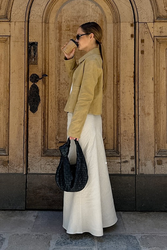 Veste de ville en faux daim