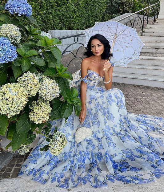 Backless Sexy Deep V Prom Dress blue / XS promdress-250223