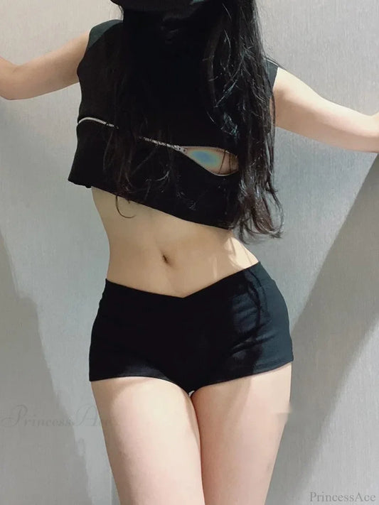 Black Dance Fitness Running Short Black / S