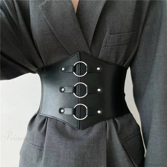 Broad Elastic Gothic Corset Strap black / USA