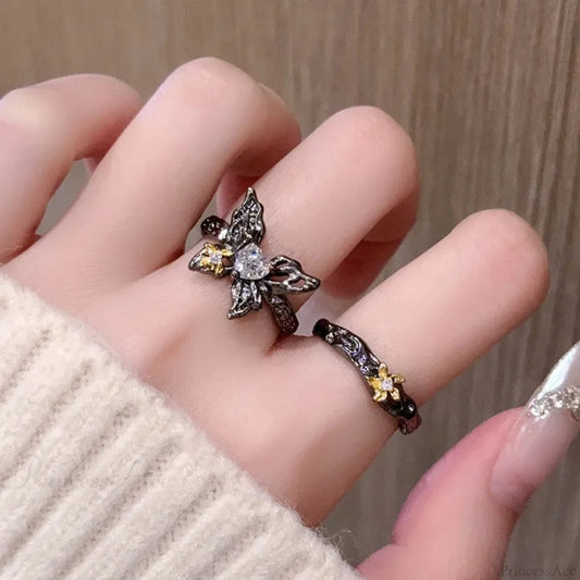 Butterfly Gothic Punk Style Ring