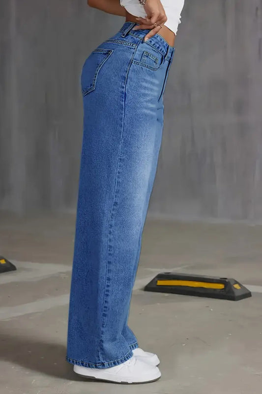 Jean délavé coupe slim