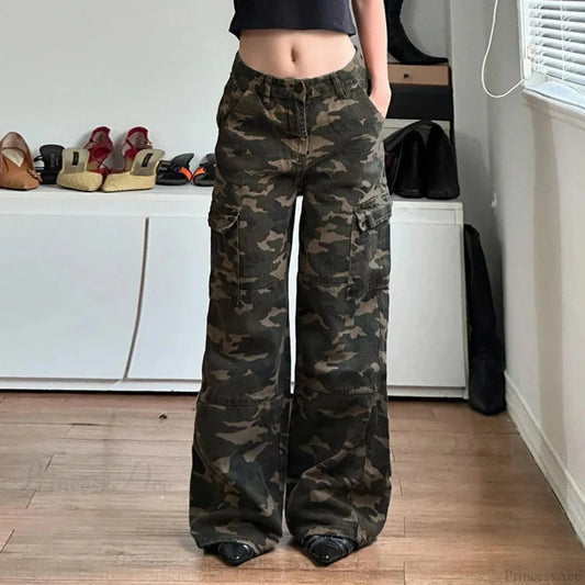 Camouflage Mysterious Streetwear Pant black / S