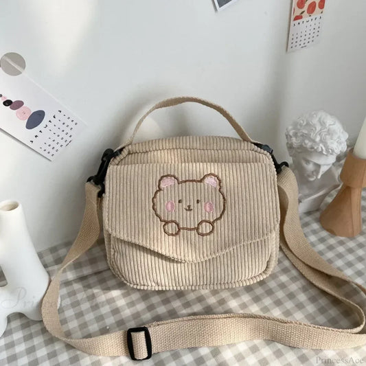 Cartoon Bear Casual Crossbody Shoulder Bag crossbody-250126