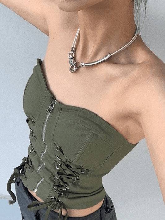 Criss Cross Hooded Trendy Cutout Black Maxi Dress Tops&Tees
