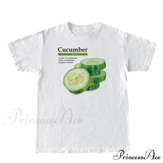Cucumber Graphic Stylish Oversized T-Shirt