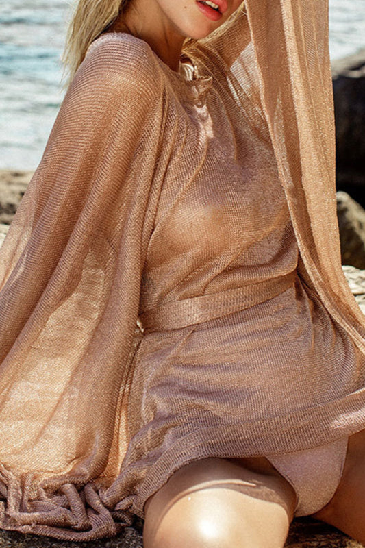 Longue couverture de plage en maille extensible