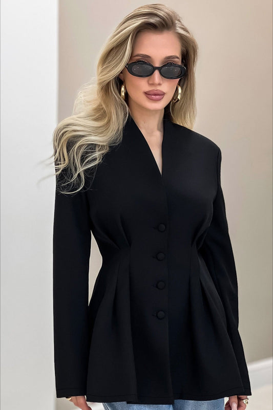 Belted Slim Fit Blazer