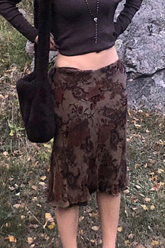 Jupe à ourlet en maille tendance