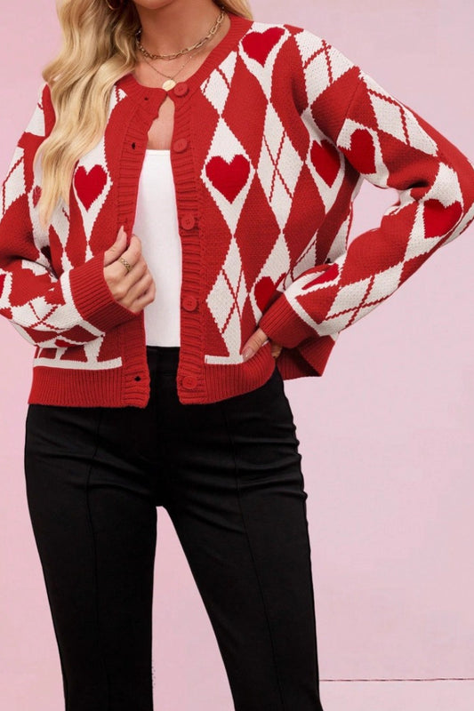 Red Heart Cardigan