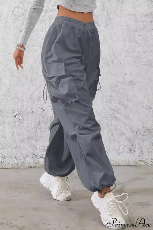 Drawstring Casual Pocket Cargo Pants