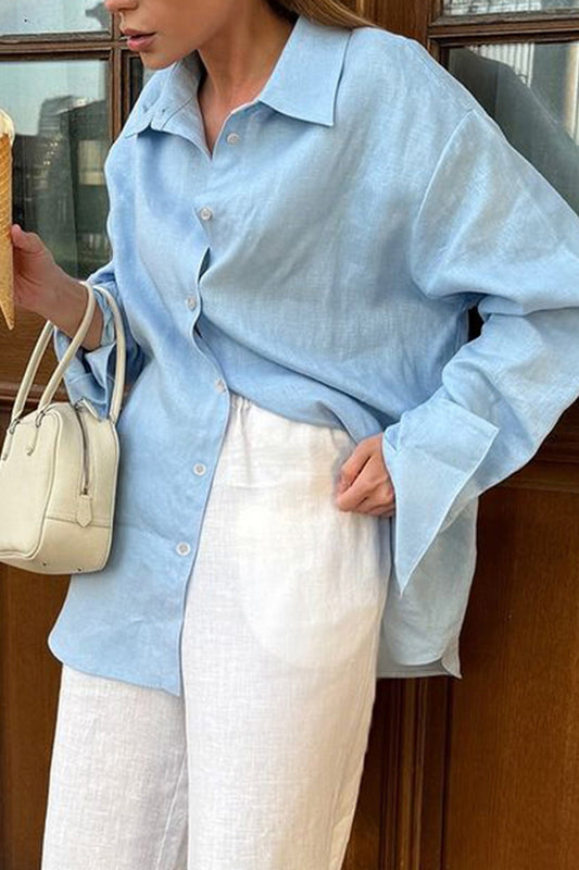 Chemisier à manches longues style resort