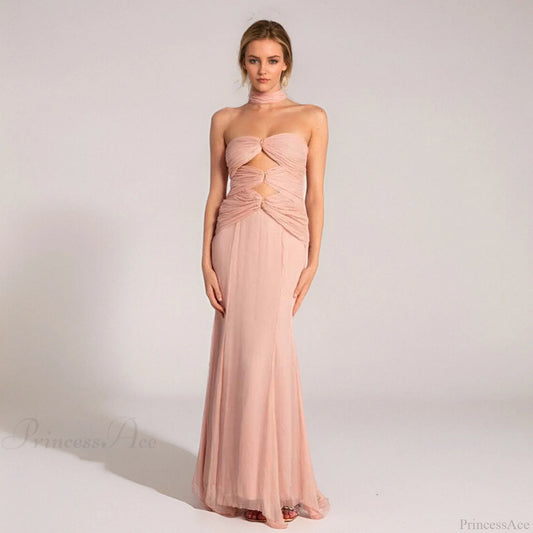Early Fall Fish Tail Hollow Chiffon Prom Dress promdress-250223