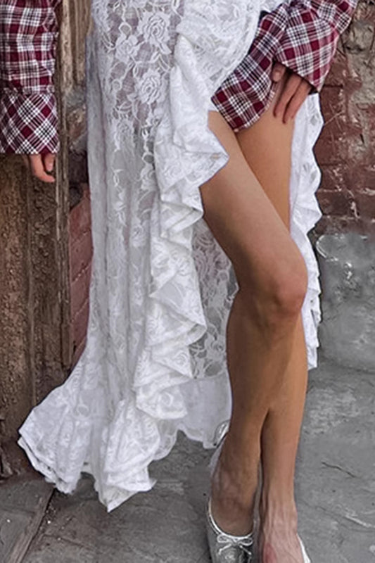 Jupe portefeuille asymétrique