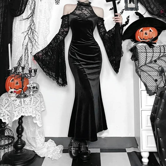 Extended Sleeve Sorceress Lace Celebration Maxi Garment