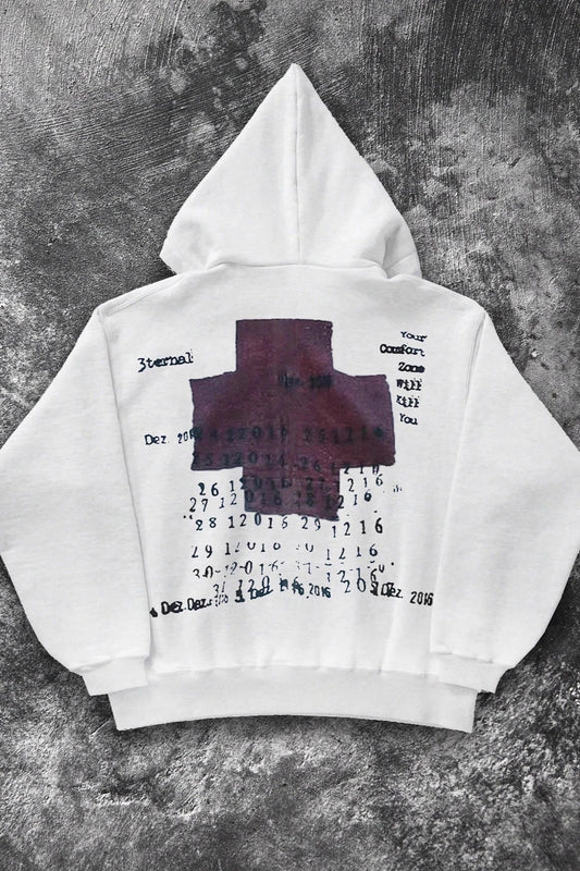 Cross Letter Pullover Hoodie