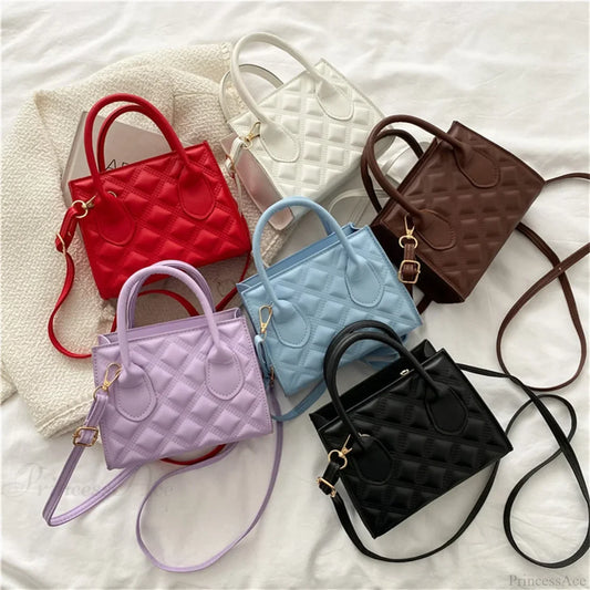 Fashion Retro PU Small Square Crossbody Handbag handbag-250126
