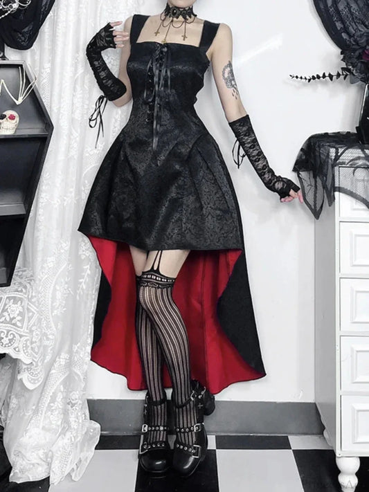 Flirtatious Bandage Corset Midi Dress Black / XS